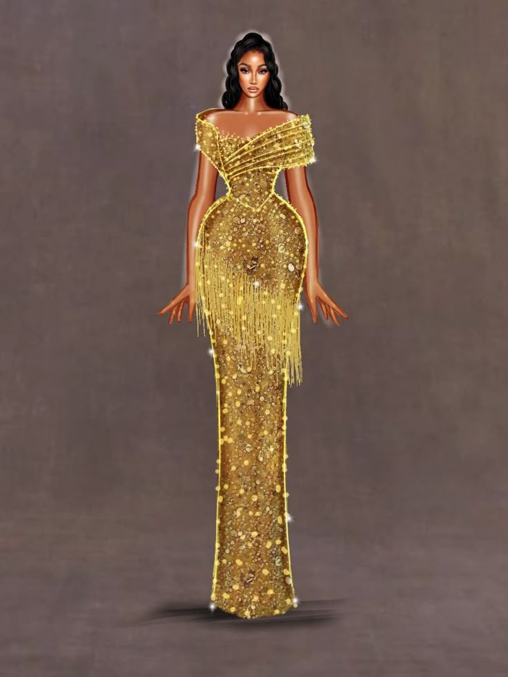 Midnight Blossom Couture Gown