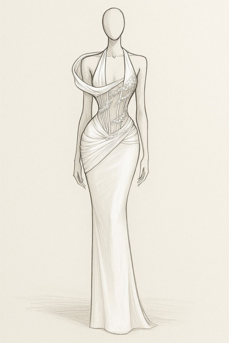 Midnight Blossom Couture Gown